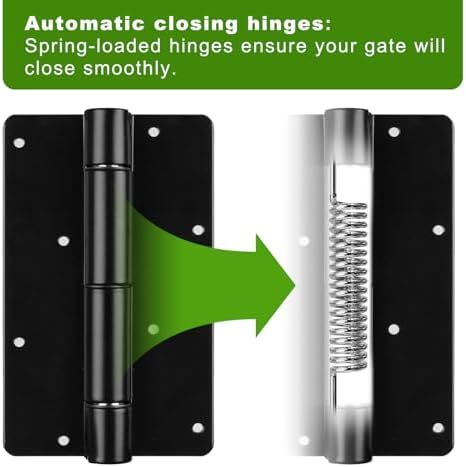 Insaga Safety Self Closing Gate Hinges 90 Right Angle - 1Pair