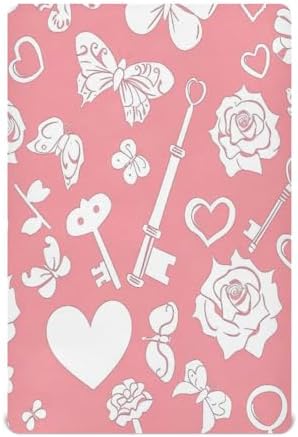 Wassud White Roses Crib Sheets 28x52