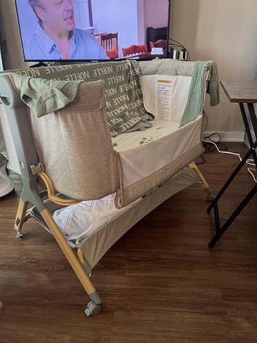 FamilyPoint Baby Bassinet with Wheels and Storage