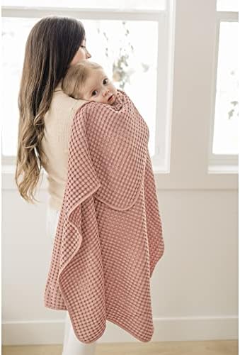 Konssy Waffle Baby Blanket - Soft Cozy Nursery Swaddle Blanket for Boys Girls