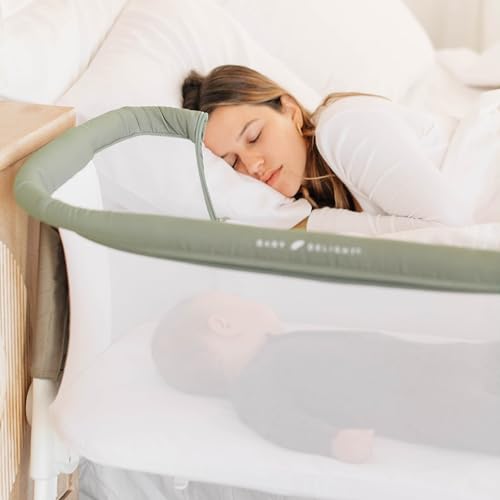 Baby Delight Beside Me Dreamer Bassinet - Organic Cotton 6-Position Height Adjustment