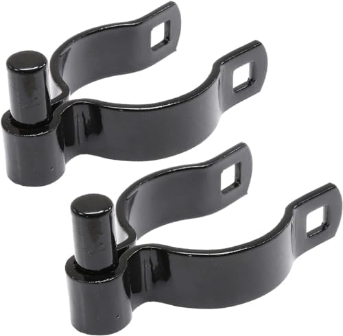 Ozark Fence Chain Link Gate Post Hinge - 2-38 Black Steel