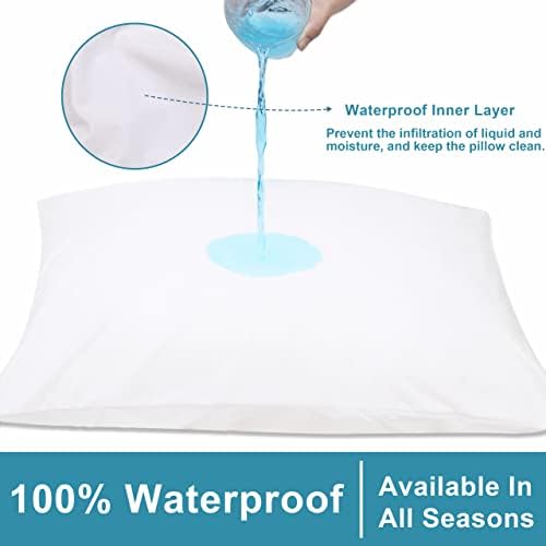 NTBAY 4 Pack Waterproof Toddler Pillow Protectors