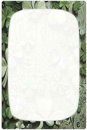 Wassud Four-Leaf Clover Crib Sheets for Boys Girls