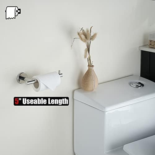 JQK 5-Piece Polished Chrome Bathroom Hardware Towel Bar Set