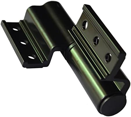 UDKHALSJ Glass Door Hinge - Black Left 1 Piece Stainless Steel