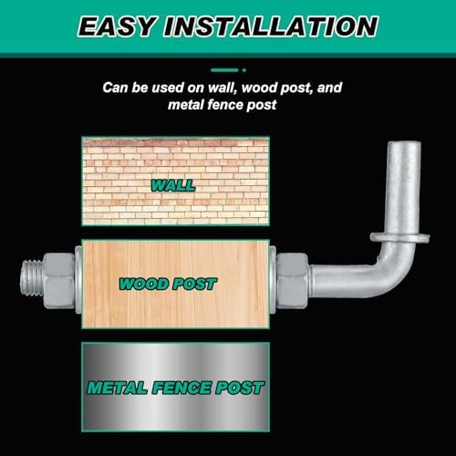 Gisafai 6 Pcs 6 J Bolt Gate Hinge Set