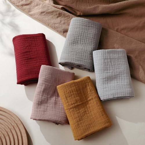 LYRICHOM Muslin Swaddling Blankets 5 Pack