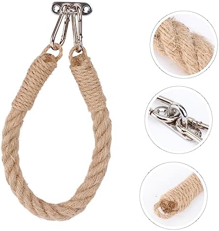 EXHUMKY 1pc Creative Rope Toilet Paper Holder Rustic Bathroom Decor