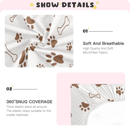 KICPOAY Fitted Crib Sheets for Baby Toddler