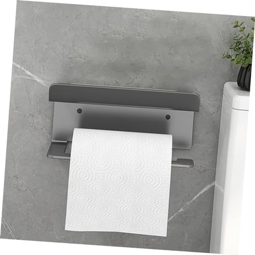 Amosfun Wall-Mounted Toilet Paper Holder with Shelf 1