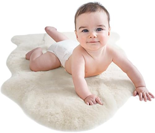 Woolino Sheepskin Fluffy Rug - 100 Natural Merino Wool