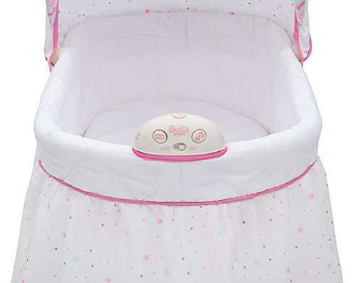 Delta Children Gliding Bedside Bassinet with Disney Minnie Mouse Design 1