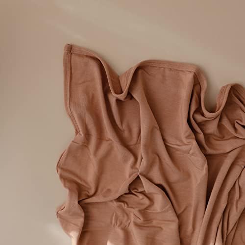Mushie Stretchy Baby Swaddle Blanket 47x47 Natural