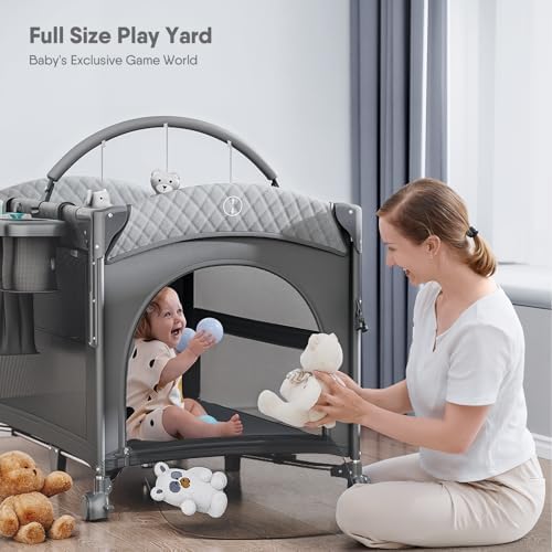 4 in 1 Baby Bassinet with Mattress and Mosquito Net