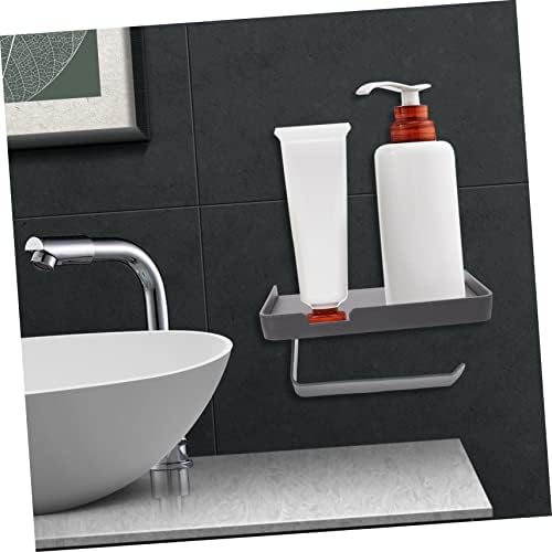 GRADENEVE Wall Mount Toilet Paper Holder with Storage Shelf