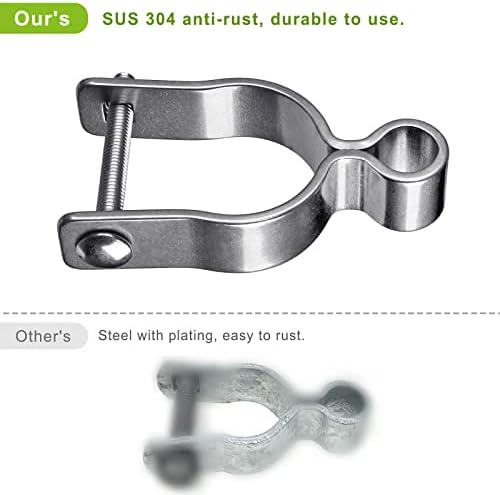 Insaga 304 Stainless Steel Gate Hinge 2 Pack for 58 Pin