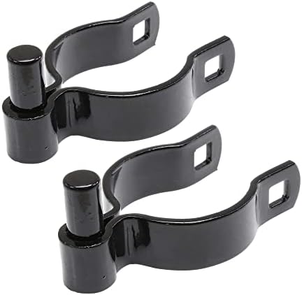 2 12 x 58 Black Male Gate Frame Hinges - Pack of 2