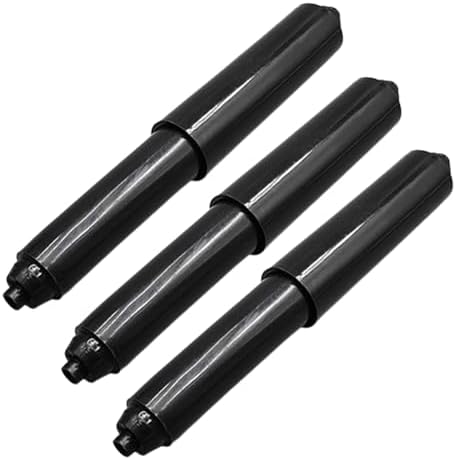 Worparsen Plastic Toilet Paper Holder Replacement Adjustable Black
