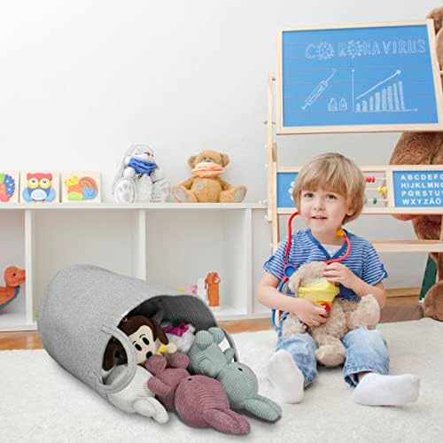 Cotton Rope Laundry Hamper Basket for Baby Nursery