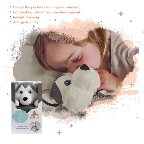 Love By Emi 4-in-1 Sound Machine Plush Husky Lovey