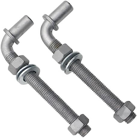 2PCS Qlvily 8 J-Bolt Post Hinge with Nuts