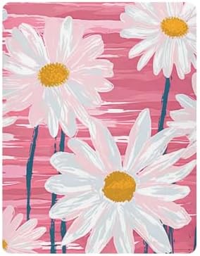 Wassud Cute White Daisies Crib Sheets Pack