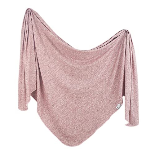 Copper Pearl Swaddle Blanket - Soft Stretchy Receiving Blanket for Baby Girl