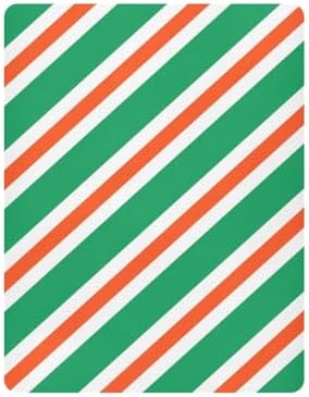 Fitted Crib Sheets with Red Green Diagonal Stripes for Baby Toddler