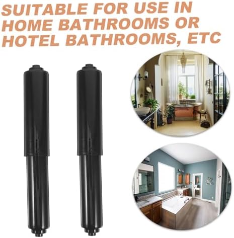DOITOOL 4-Pack Spring-Loaded Toilet Paper Rods Universal Fit