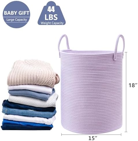 MOJOSCEND Purple Cotton Rope Baby Hamper