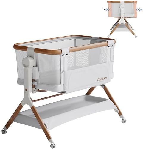 Starmons Bassinet Bedside Sleeper with Rocking Motion