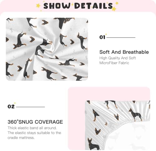 KICPOAY Stretchy Crib Sheets for Baby Playard