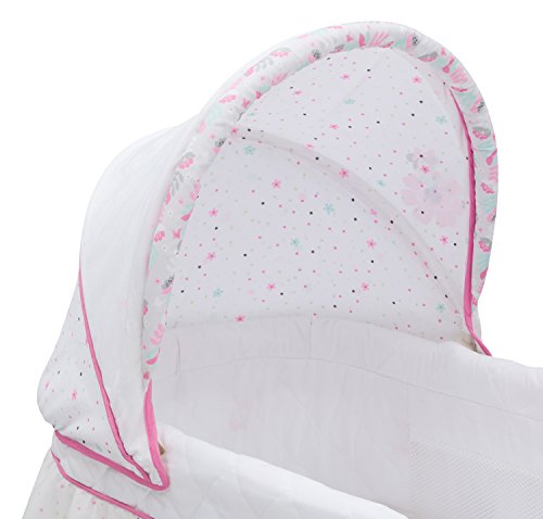 Delta Children Gliding Bedside Bassinet with Disney Minnie Mouse Design 1