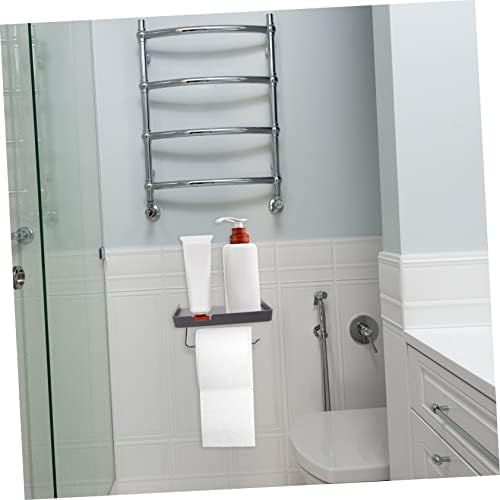 Sturdy Toilet Paper Holder with Wall Mount Shelf