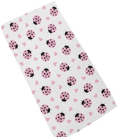 Cute Ladybug Heart Crib Sheet Portable Playard Sheet for Baby Toddler