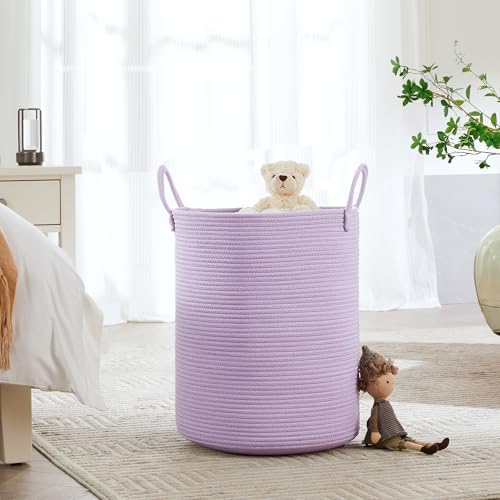 MOJOSCEND Purple Cotton Rope Baby Hamper