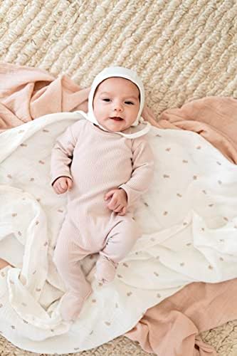 Elys Co Muslin Swaddle Blanket 2-Pack - Pink Garden Print