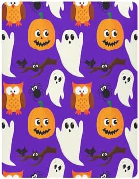 FUGIDOG Halloween Boo Crib Sheets Soft Breathable 1