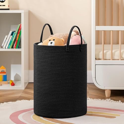Joybest 72L Woven Laundry Basket - Black