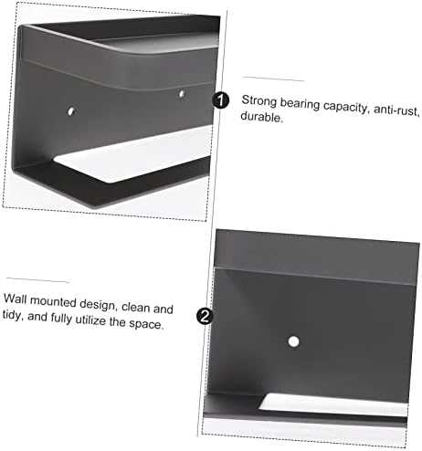 Tofficu Wall Mounted Toilet Paper Holder with Shelf 1