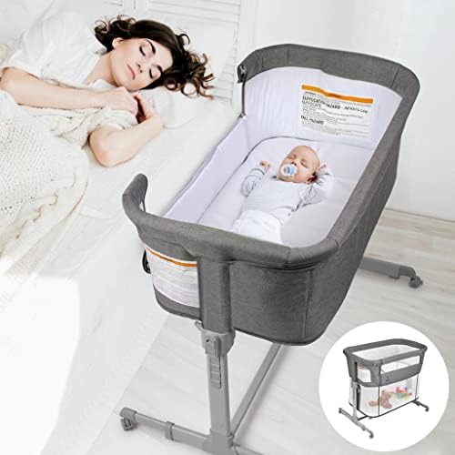 3 in 1 Baby Bassinet Bedside Sleeper Playpen - KoolaBaby