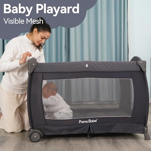 Pamo Babe Portable Playard Foldable Playpen for Baby and Toddler
