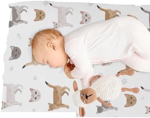 KICPOAY Fitted Crib Sheets for Baby Toddler 1