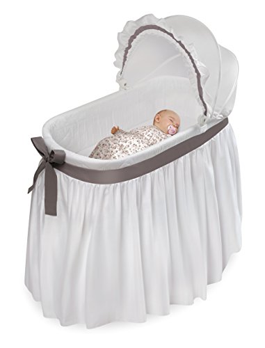 Badger Basket Wishes Bassinet with Bedding and Storage