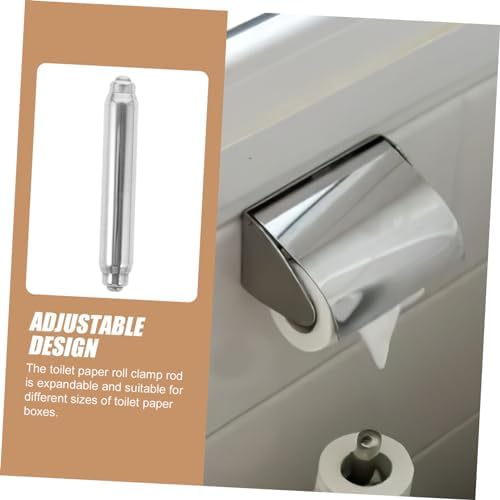 Veemoon Toilet Paper Holder Roller Stainless Steel Durable Retractable Bathroom Tissue Box