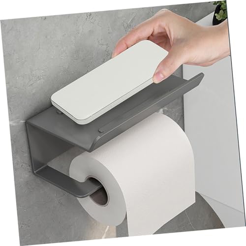 Unomor Multipurpose Toilet Paper Holder with Shelf