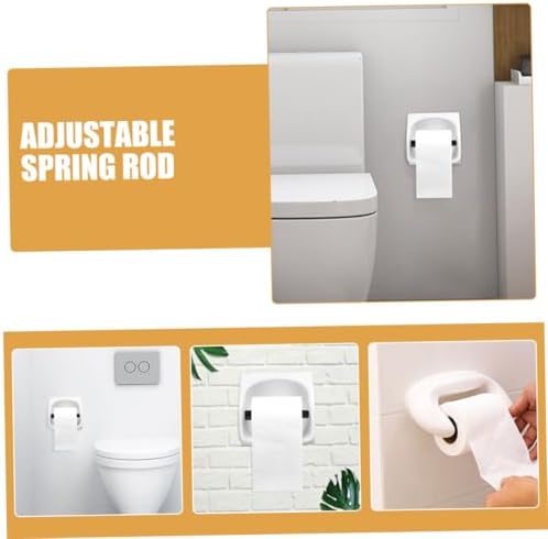 HEALLILY 3pcs Spring Loaded Toilet Tissue Holder Replacement 1