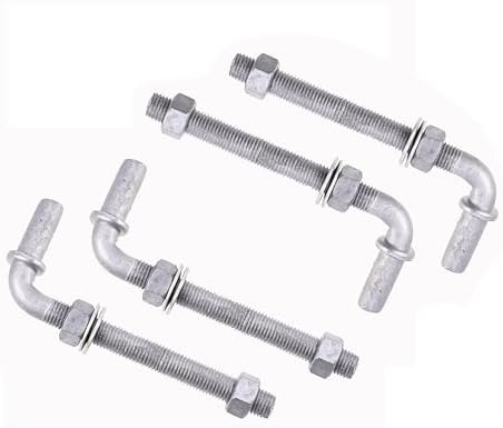 Dailydanny J-Bolt Post Hinge 6 Galvanized Steel Gate Hardware