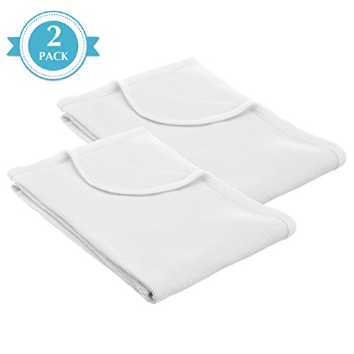 American Baby Company 100 Cotton Swaddle Blanket 2 Pack 30 x 40